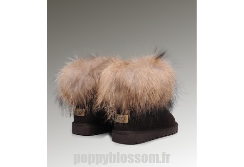 Absolument Ugg-188 Mini Fox Fur Boots de chocolat de bonne qualité?